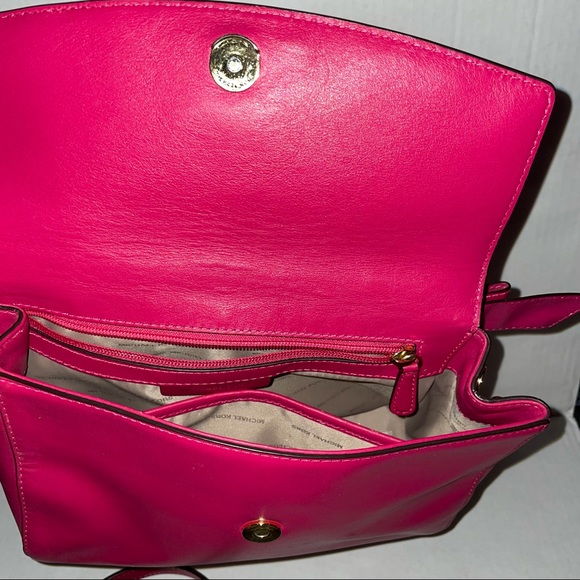Michael Kors Ultra Pink Leather Sm Ava Top Crossbody Bag and Wallet - Picture 8 of 8